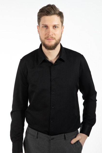 CAMASA NEAGRA SLIM FIT TWN