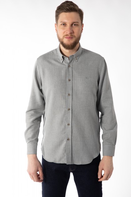CAMASA CASUAL GRI REGULAR FIT  D'S DAMAT