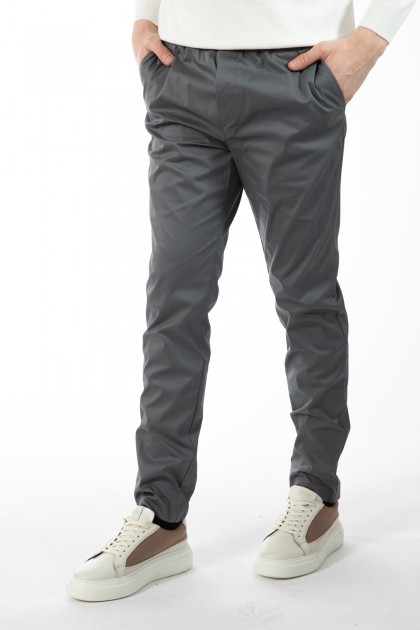 PANTALONI CASUAL GRI REGULAR FIT D'S DAMAT