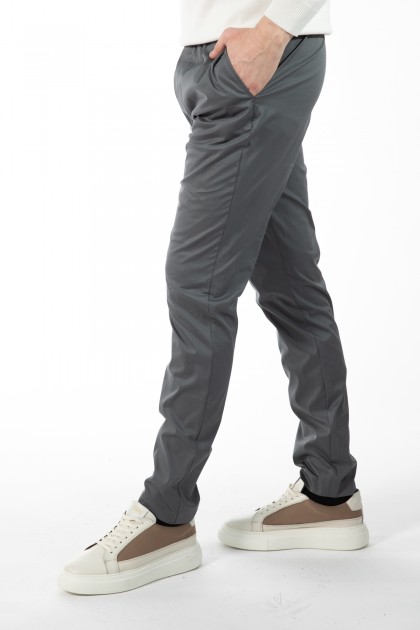 PANTALONI CASUAL GRI REGULAR FIT D'S DAMAT