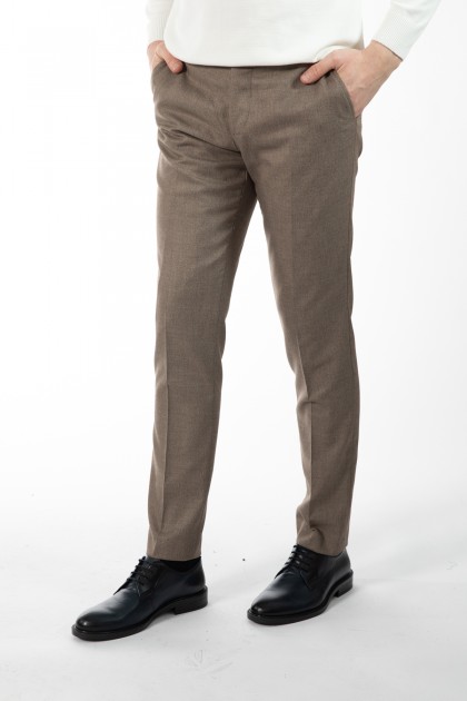 PANTALONI BEJ SLIM FIT D'S DAMAT