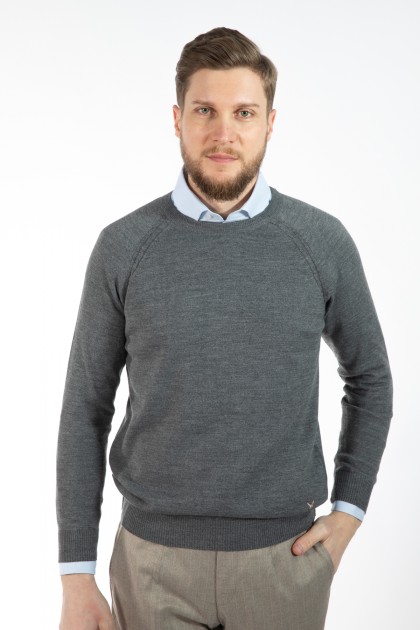 PULOVER GRI REGULAR FIT D'S  DAMAT