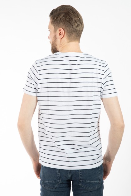 TRICOU ALB REGULAR FIT D'S DAMAT