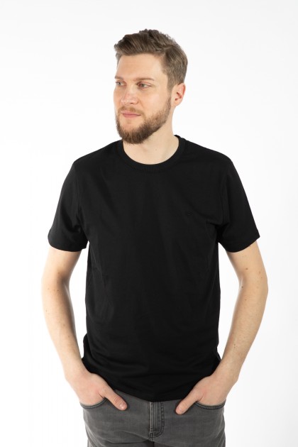 TRICOU NEGRU REGULAR FIT D'S DAMAT